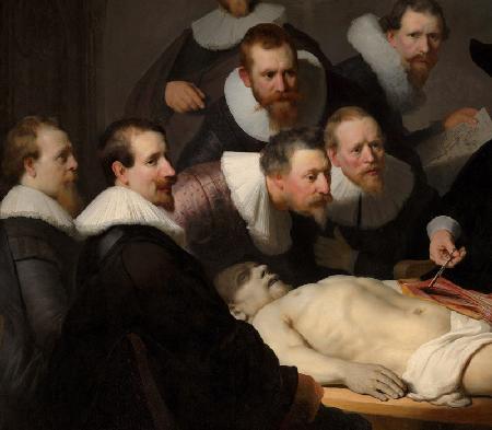 The Anatomy Lesson of Dr. Nicolaes Tulp - detail
