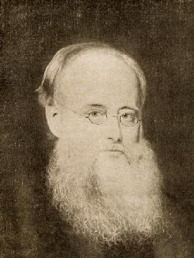 Wilkie Collins (1824-89) (b/w photo) 