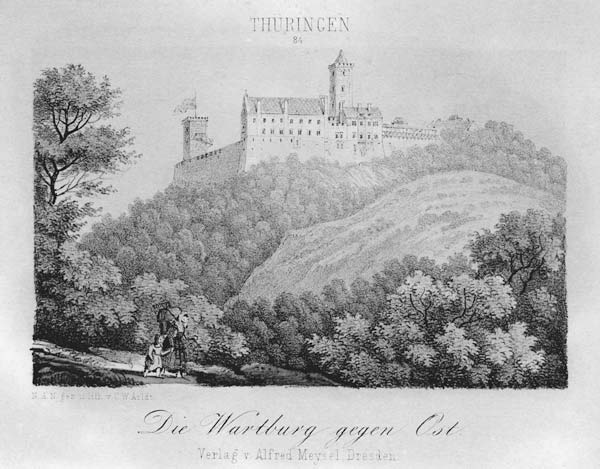 Wartburg / Litho von Arldt von 