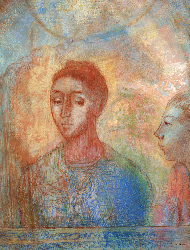 Bildnis der Madame Redon et Ari. von Odilon Redon