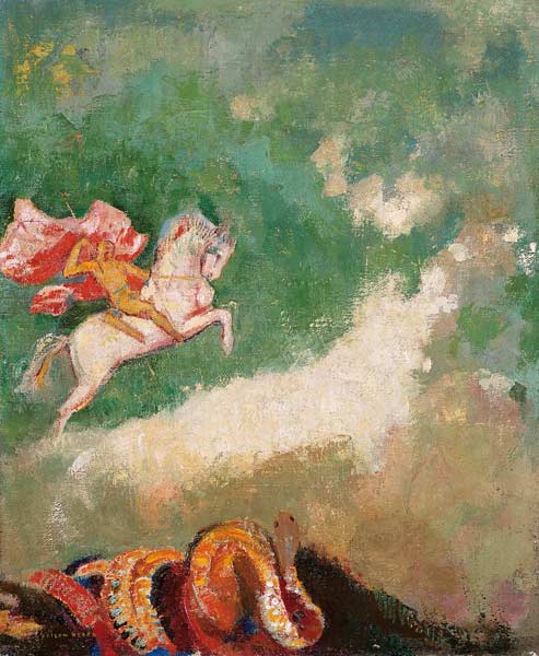 Der Heilige Georg mit dem Drachen von Odilon Redon