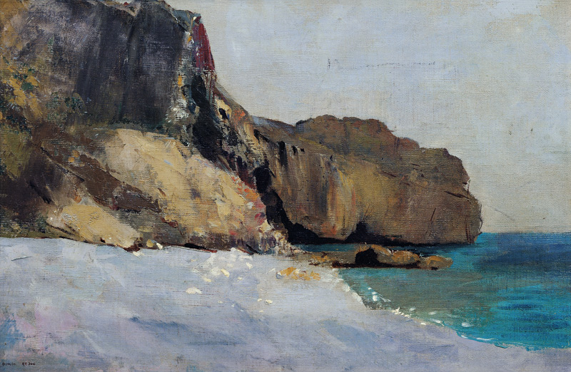 The Rocks at Vallieres, near Royan von Odilon Redon