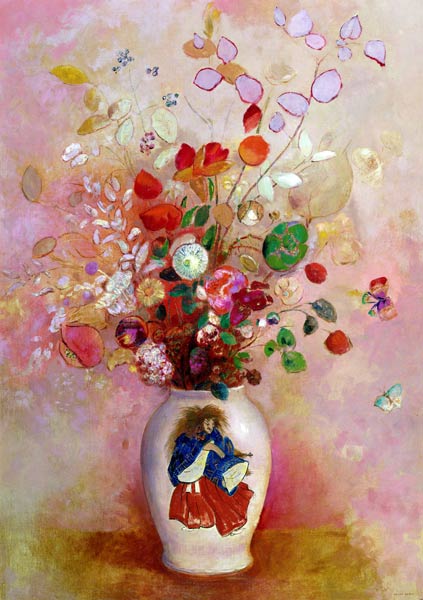 Bouquet of Flowers in a Japanese Vase von Odilon Redon