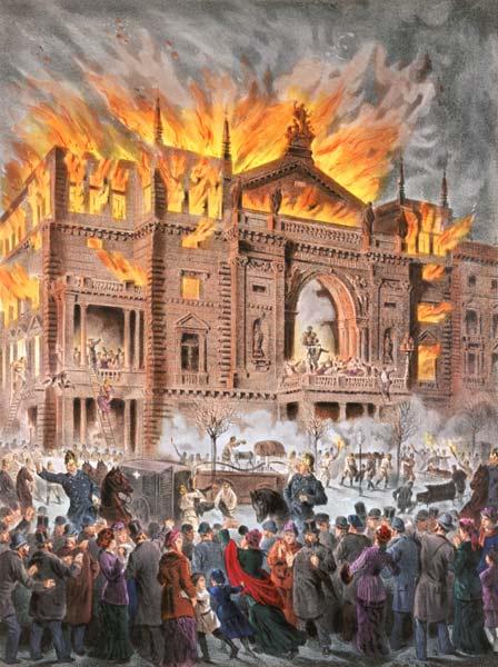 Der Brand des Wiener Ringtheaters am am 8. Dezember