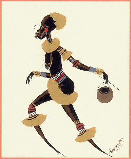 Raffia Woman von  Oglafa Ebitari  Perrin