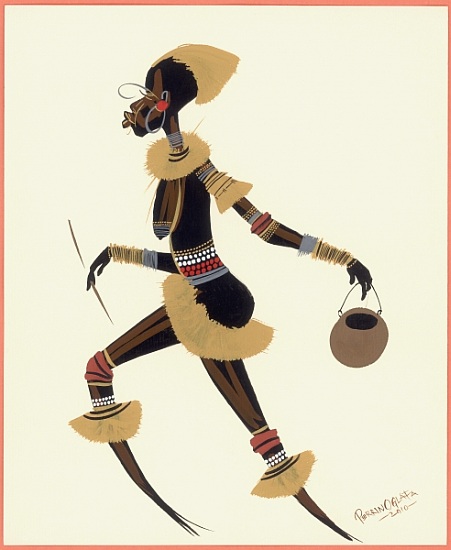 Raffia Woman von  Oglafa Ebitari  Perrin