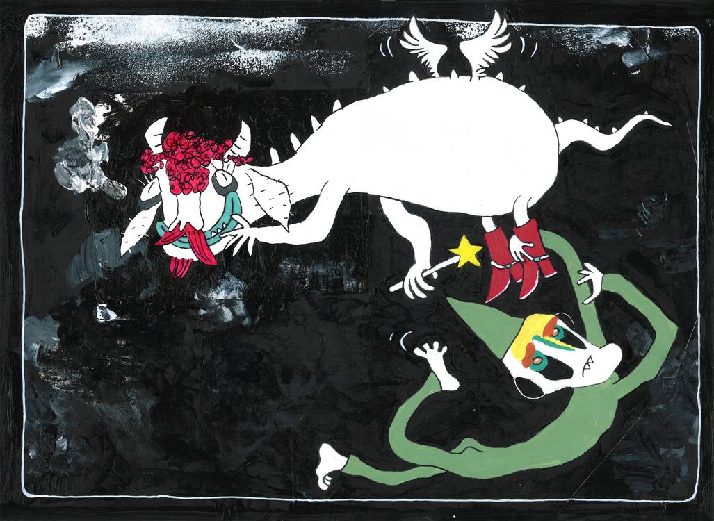 Grüner spitzer Hut von the Hinz