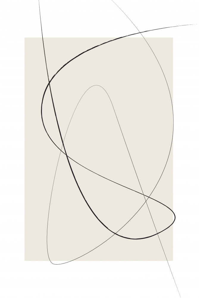 Beige Abstracta von Oju Design