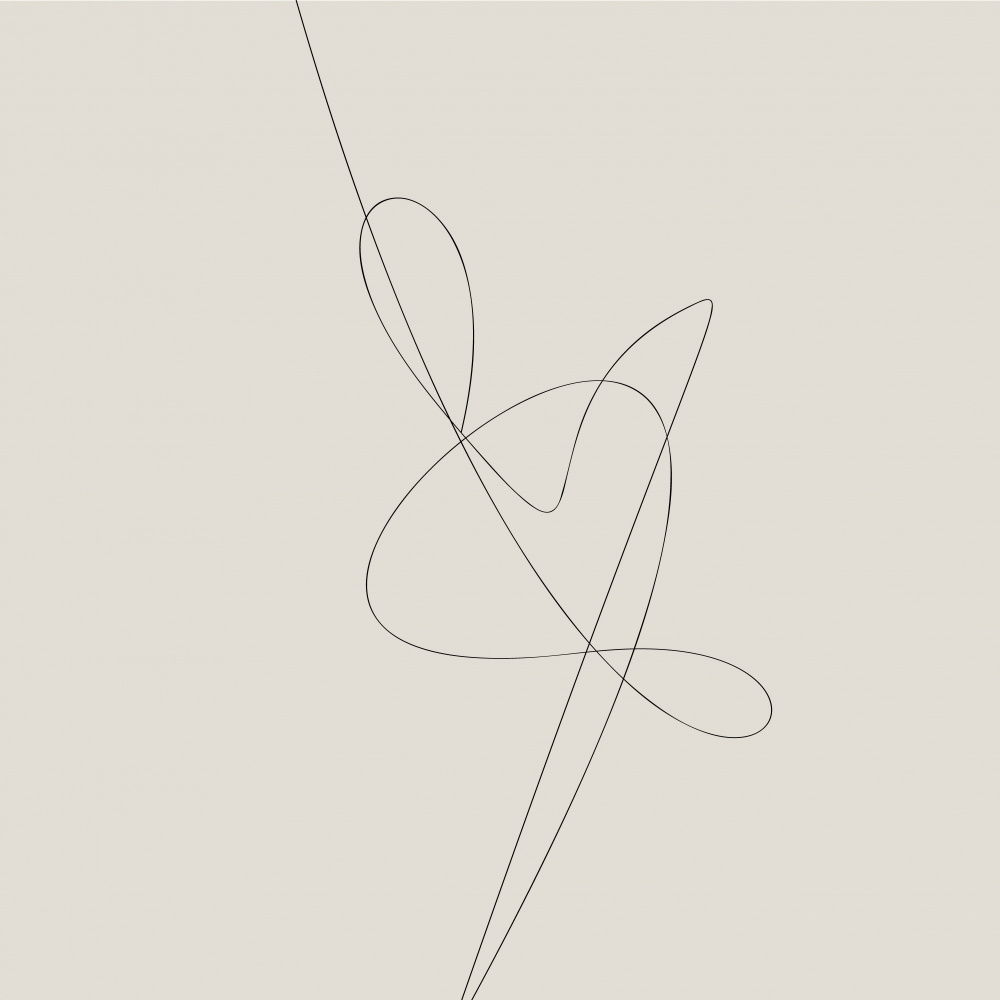 Beige Abstract von Oju Design