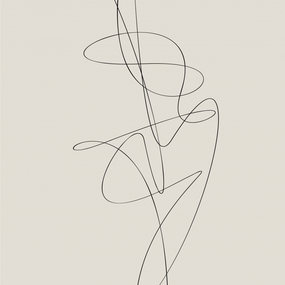 Beige Abstract von Oju Design