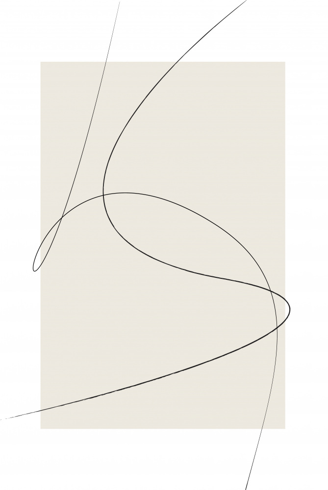 Beige Abstract von Oju Design