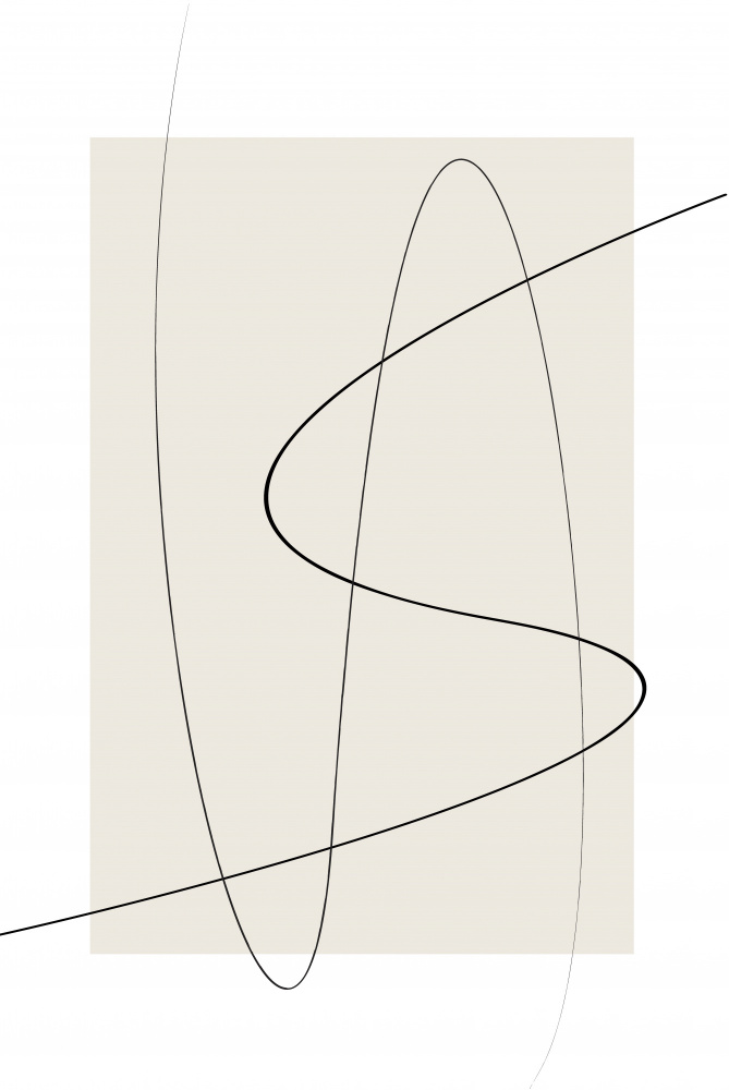 Beige Abstract von Oju Design