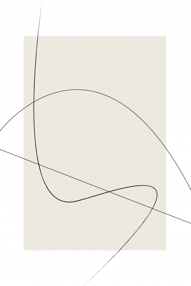 Beige Abstract von Oju Design