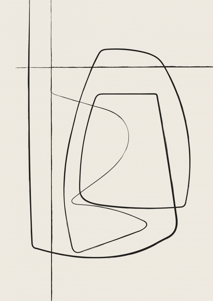 Beige Lines von Oju Design