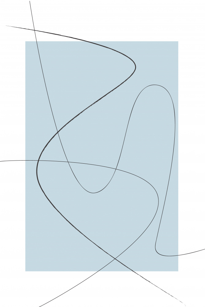 Blue Abstract von Oju Design