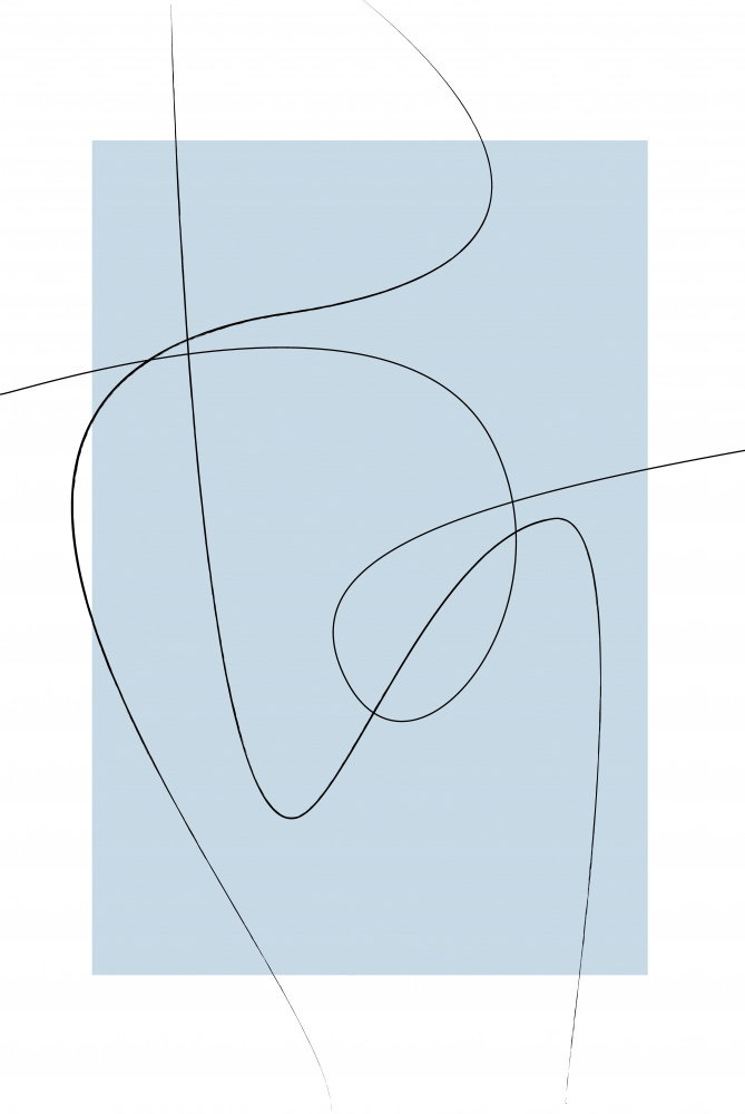 Blue Abstract von Oju Design