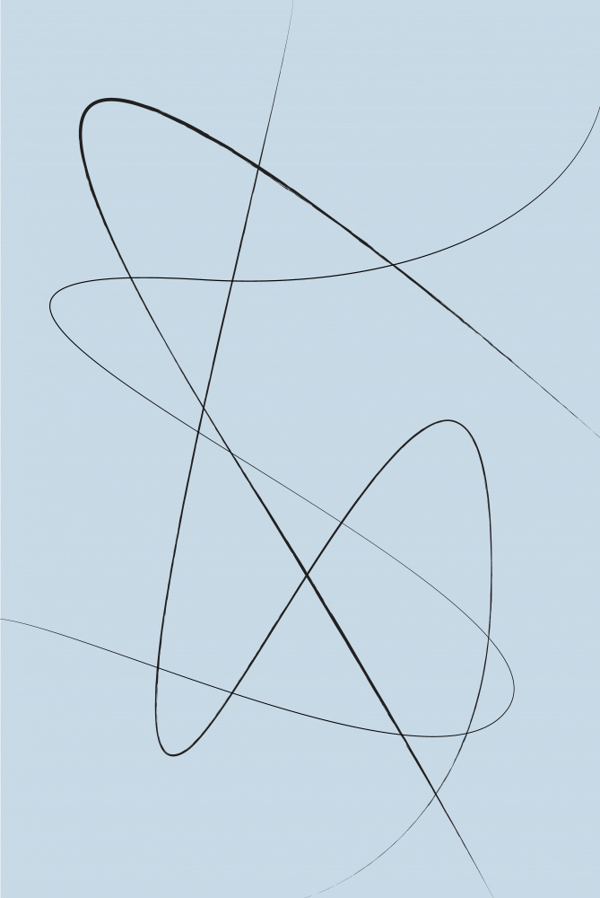 Blue Abstract No2 von Oju Design