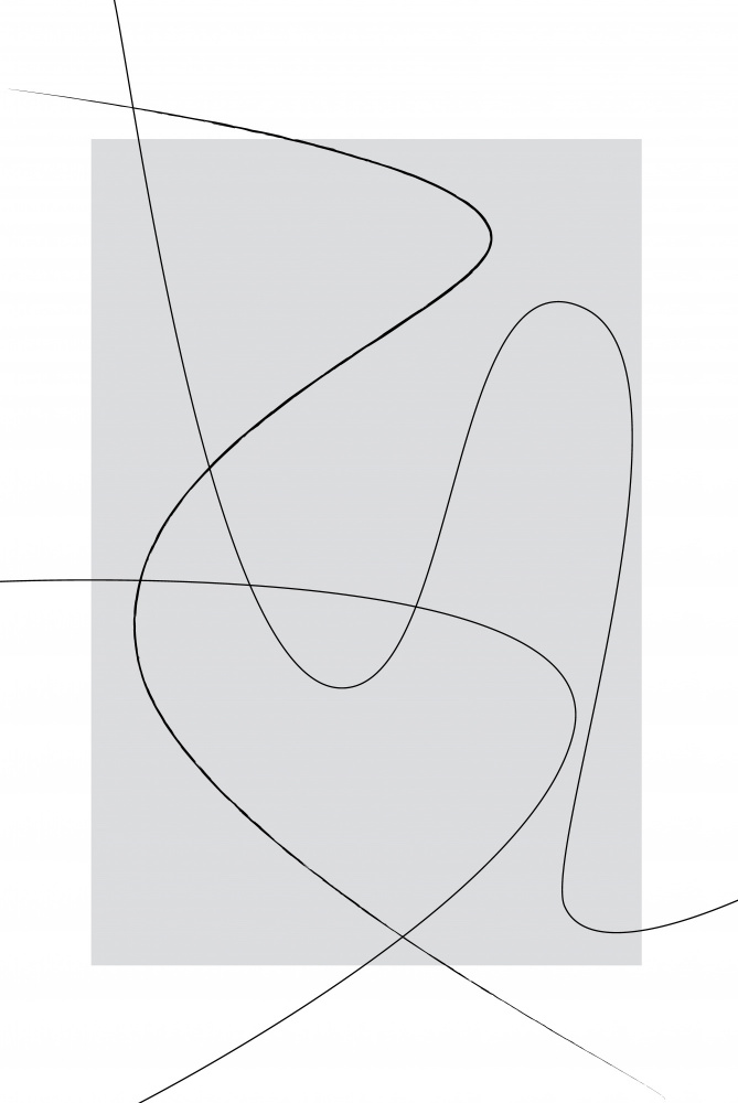 Gray Abstracta von Oju Design