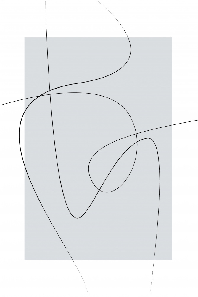 Gray Abstract von Oju Design