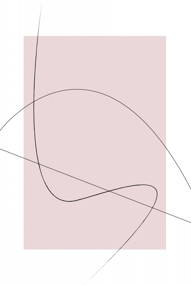 Blush Abstract von Oju Design
