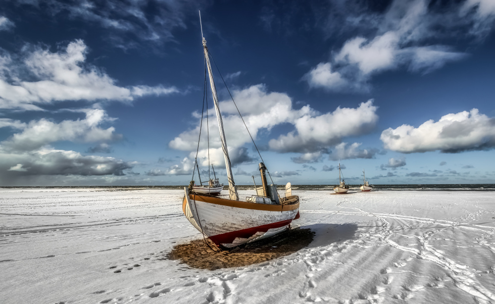 Winter in Slettestrand von Ole Moberg Steffensen