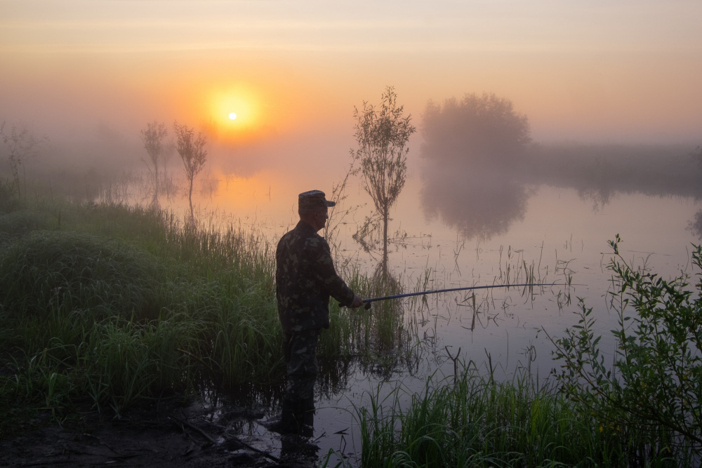Fishing on the lake von Oleksandr