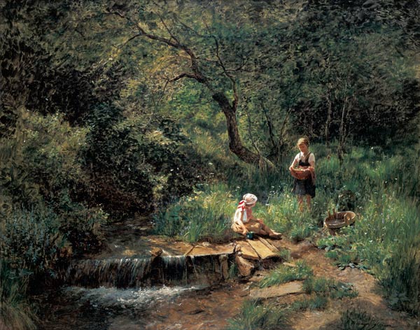 Among the greenery (Im grunen) von Olga Wisinger-Florian