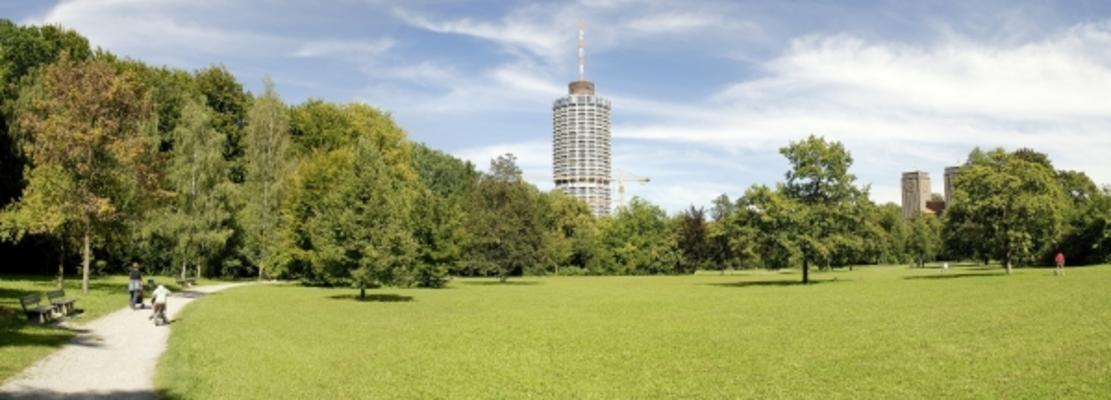 Panorama Wittelsbacher Park Augsburg von Oliver Schwarz