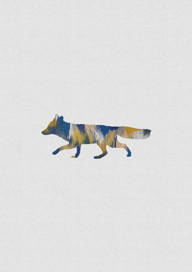 Blue & Yellow Fox