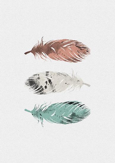 Pastel Feathers