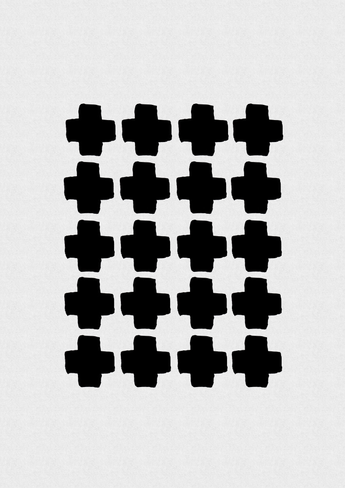 Black and White Abstract III von Orara Studio