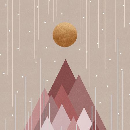 Sun & Mountains Coral Pink