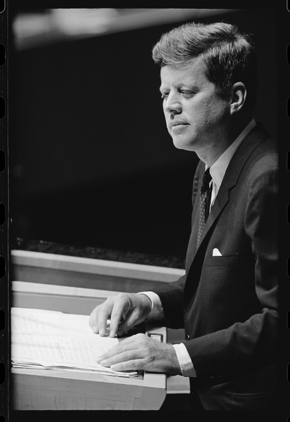 John F. Kennedy addresses the UN von Orlando Suero