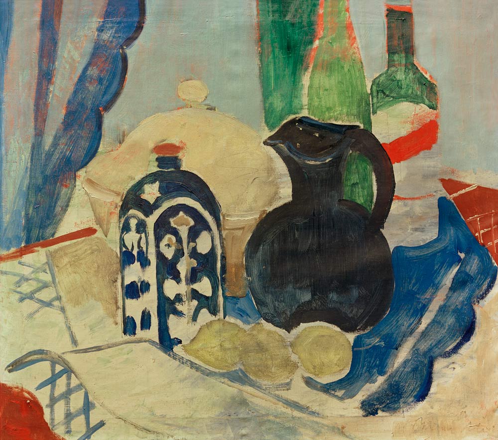 Stilleben mit Suppenterrine, Südfrankreich von Oskar Moll