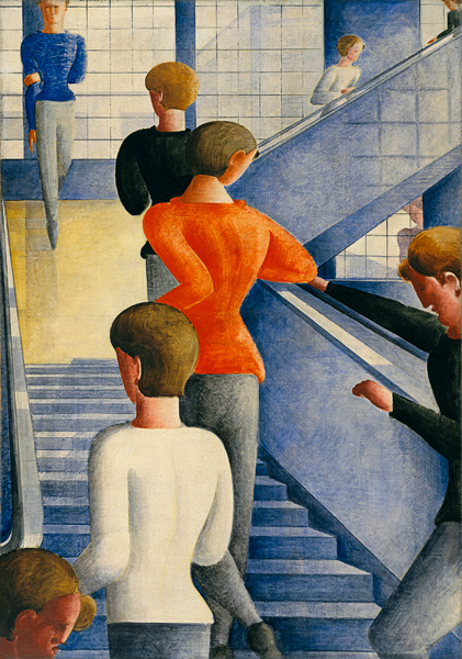 Die Treppe im Bauhaus (Bauhaustreppe) von Oskar Schlemmer