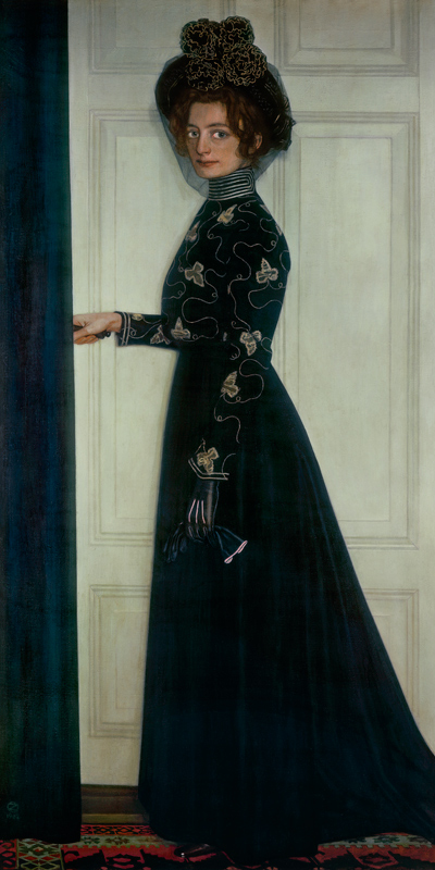 Bildnis der Gattin des Künstlers von Oskar Zwintscher