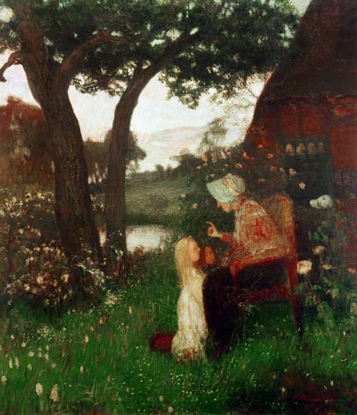 Märchenerzählerin von Otto Modersohn