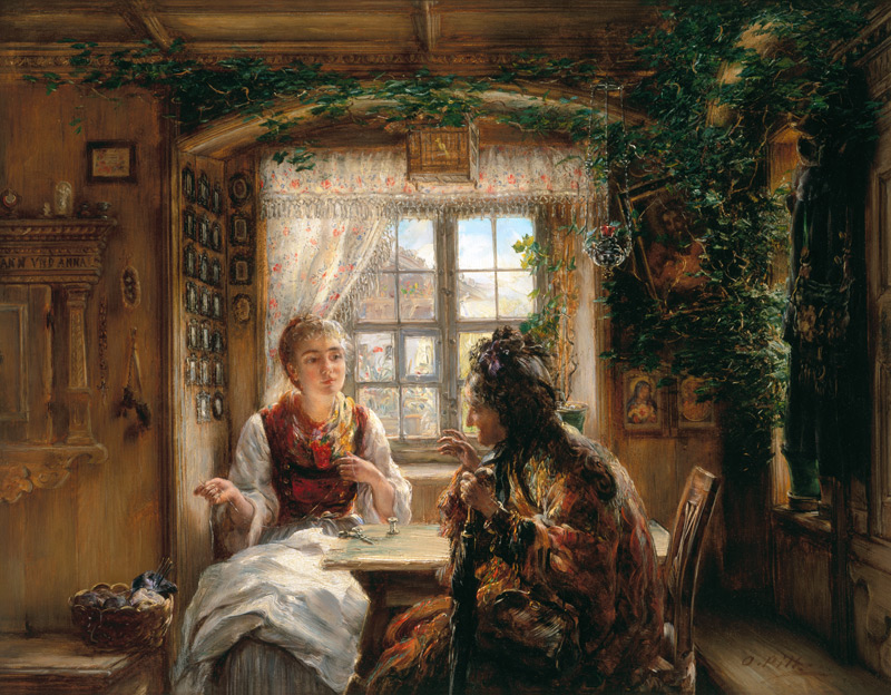 Nähstunde von Otto Piltz