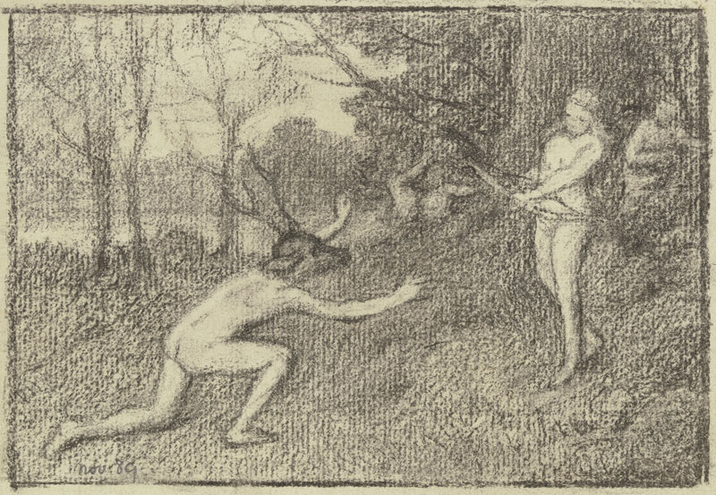 Diana und Aktaion von Otto Scholderer