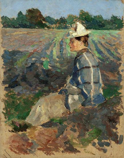 O.Ubbelohde, Hanna Ubbelohde im Plaid