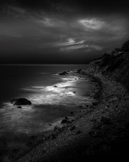 The dark beach