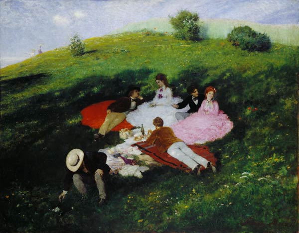 Picnic in May von Pal Szinyei Merse