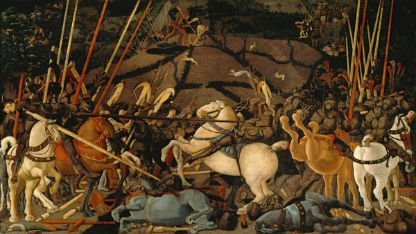 Die Schlacht von San Romano von Paolo Uccello