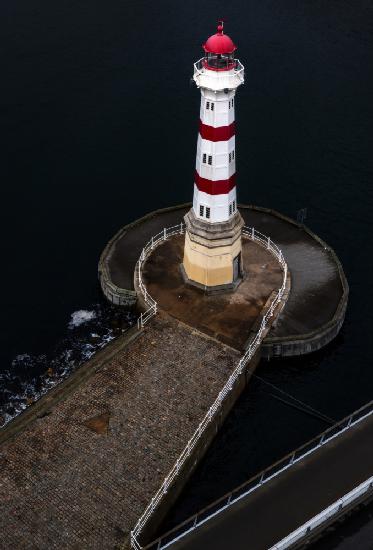 A view of a lighthouse