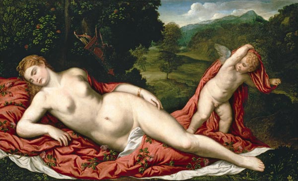 Paris Bordone, Venus und Amor von Paris Bordone