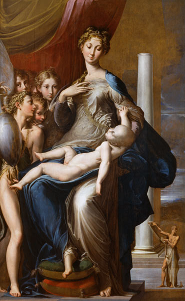Madonna mit dem langen Hals (... Dal collo lungo) von Parmigianino