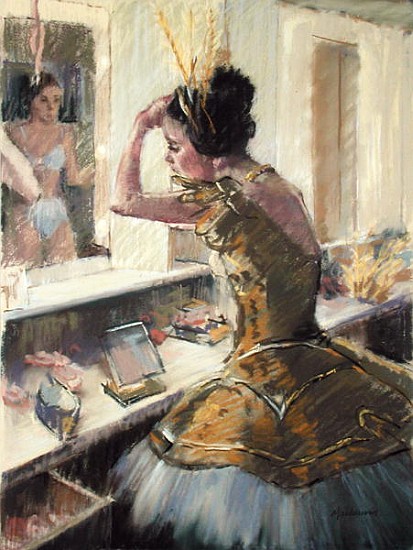 Final Touches (pastel on paper)  von  Pat  Maclaurin