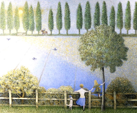 Riding in Blue von Pat  Scott