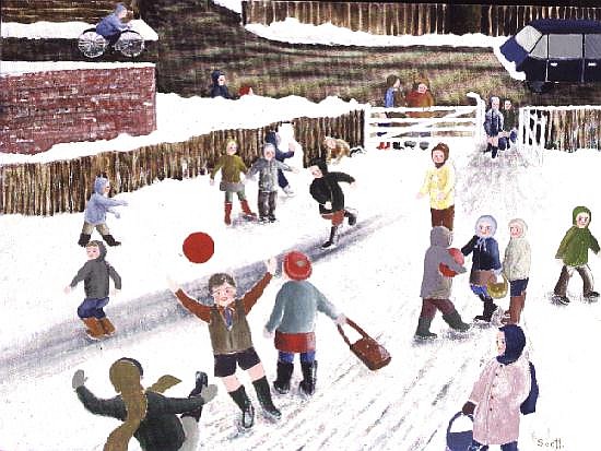 Playground Snow  von Pat  Scott