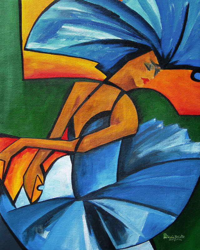 Dance in blue von Patricia  Brintle